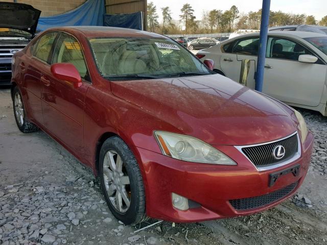 JTHCK262272019576 - 2007 LEXUS IS 250 MAROON photo 1