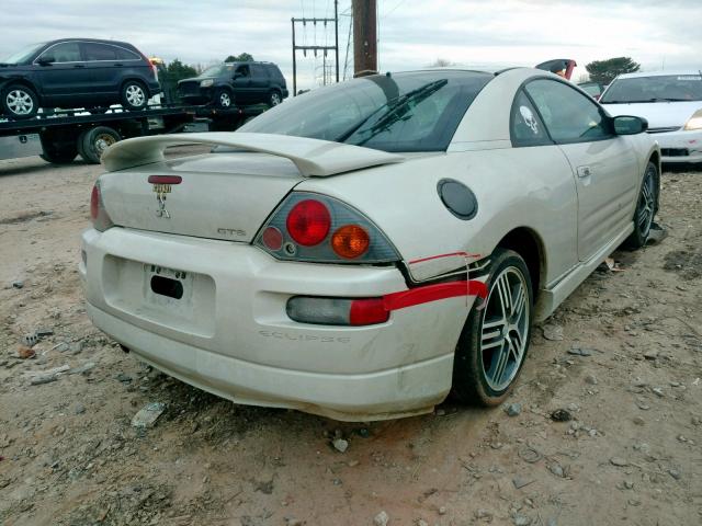 4A3AC74H85E005118 - 2005 MITSUBISHI ECLIPSE GT WHITE photo 4