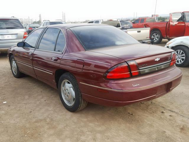 2G1WL52M4W9152532 - 1998 CHEVROLET LUMINA BAS BURGUNDY photo 3