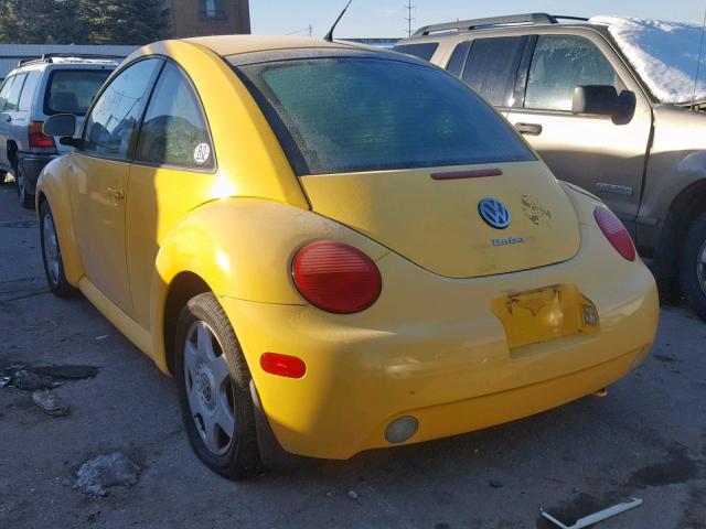 3VWCD21C7YM485250 - 2000 VOLKSWAGEN NEW BEETLE YELLOW photo 3