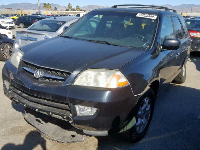 2HNYD18612H002483 - 2002 ACURA MDX TOURIN BLACK photo 2