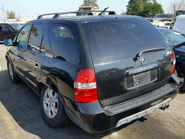 2HNYD18612H002483 - 2002 ACURA MDX TOURIN BLACK photo 3