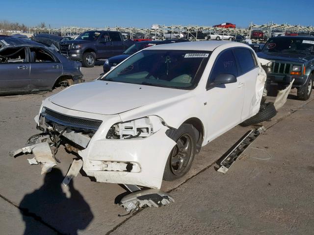 1G1ZH57B98F174753 - 2008 CHEVROLET MALIBU 1LT WHITE photo 2