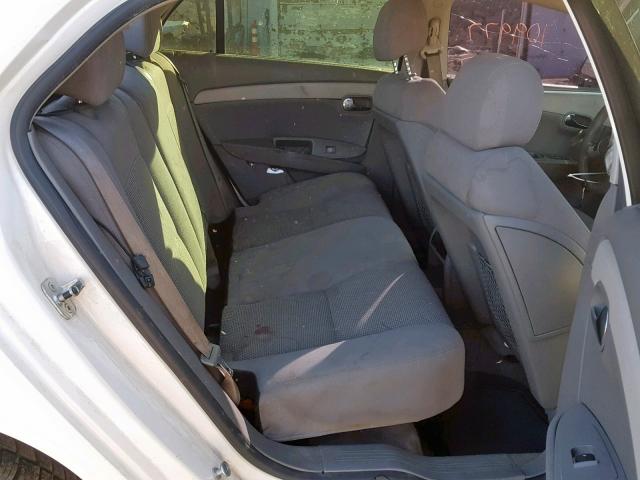 1G1ZH57B98F174753 - 2008 CHEVROLET MALIBU 1LT WHITE photo 6