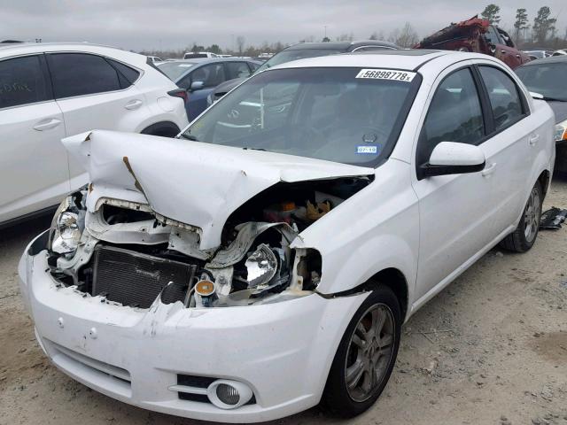 KL1TG5DE6BB116460 - 2011 CHEVROLET AVEO LT WHITE photo 2