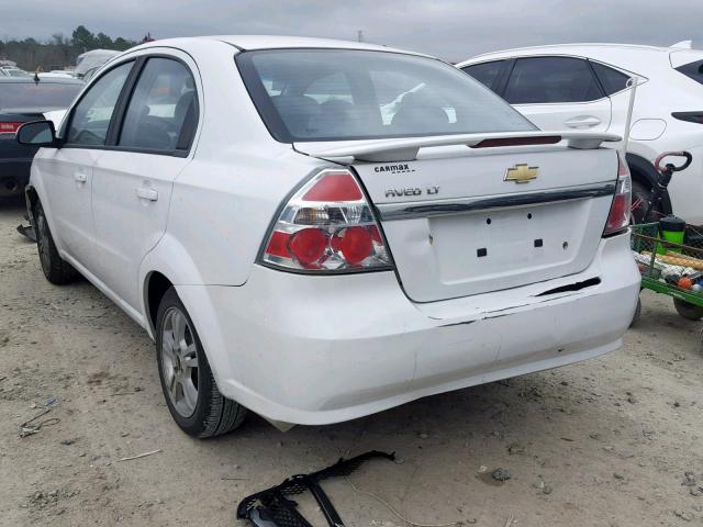 KL1TG5DE6BB116460 - 2011 CHEVROLET AVEO LT WHITE photo 3