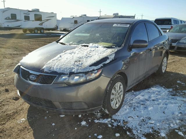 KNAFU4A26B5406552 - 2011 KIA FORTE EX BROWN photo 2