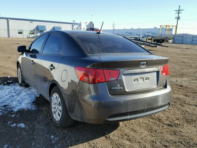 KNAFU4A26B5406552 - 2011 KIA FORTE EX BROWN photo 3