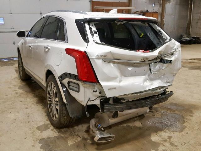 1GYKNERSXHZ133412 - 2017 CADILLAC XT5 PREMIU WHITE photo 3