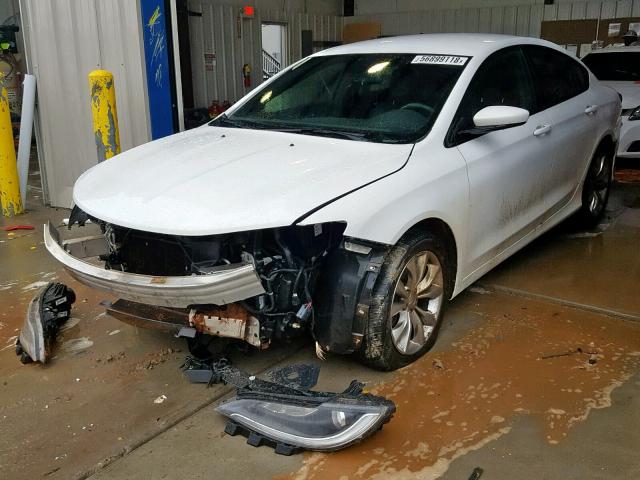 1C3CCCBB7FN698420 - 2015 CHRYSLER 200 S WHITE photo 2