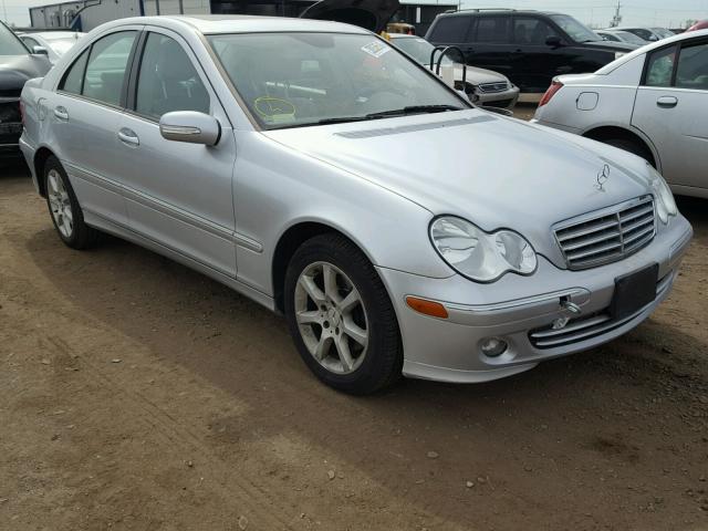 WDBRF92H27F928881 - 2007 MERCEDES-BENZ C 280 4MAT SILVER photo 1