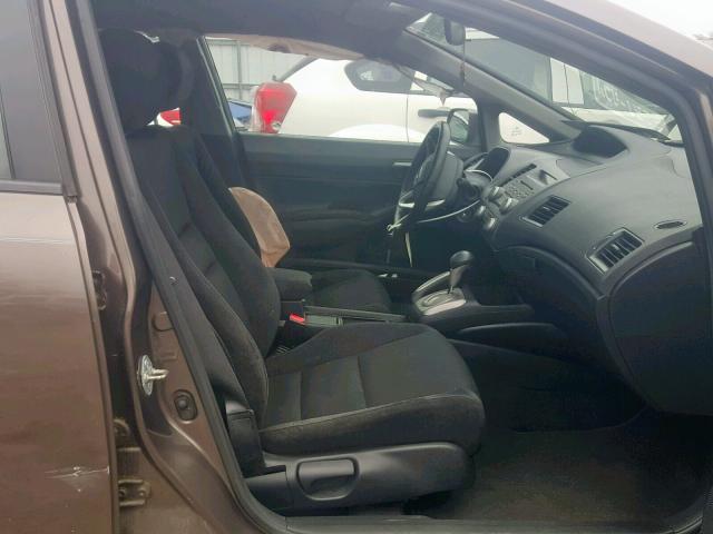 2HGFA1F65AH563228 - 2010 HONDA CIVIC LX-S ნაცრისფერი ფოტო 5