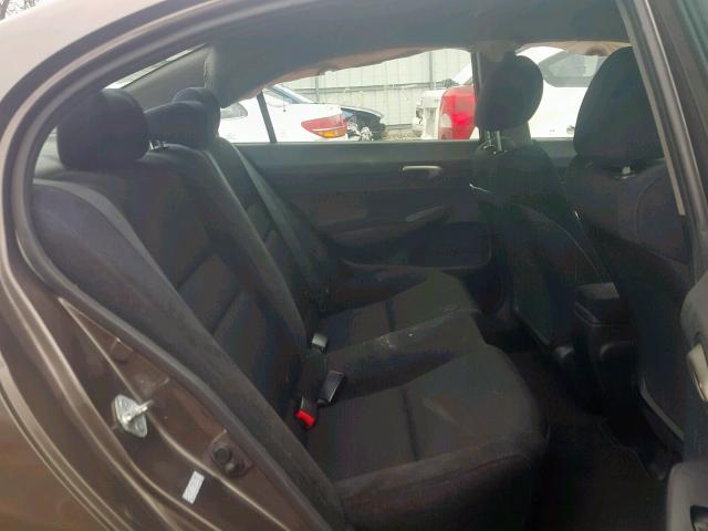 2HGFA1F65AH563228 - 2010 HONDA CIVIC LX-S ნაცრისფერი ფოტო 6