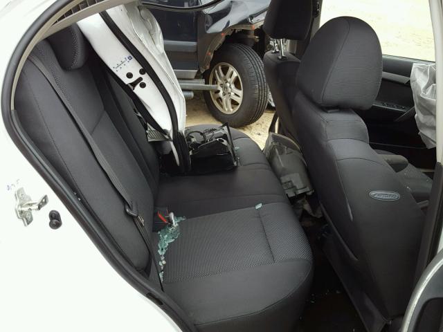 KL1TD5DE7BB258230 - 2011 CHEVROLET AVEO LS WHITE photo 6