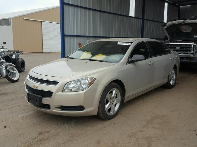 1G1ZA5E01AF113487 - 2010 CHEVROLET MALIBU LS ოქროსფერი ფოტო 2