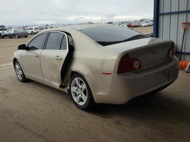 1G1ZA5E01AF113487 - 2010 CHEVROLET MALIBU LS ოქროსფერი ფოტო 3