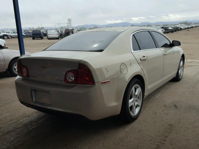 1G1ZA5E01AF113487 - 2010 CHEVROLET MALIBU LS ოქროსფერი ფოტო 4