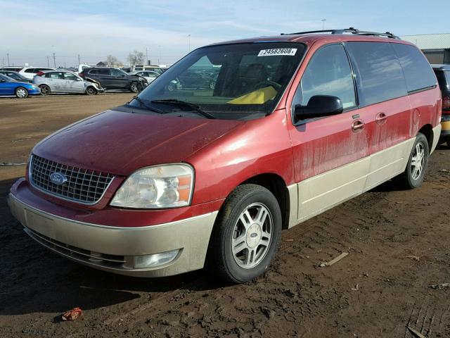 2FMDA58214BA30576 - 2004 FORD FREESTAR L RED photo 2