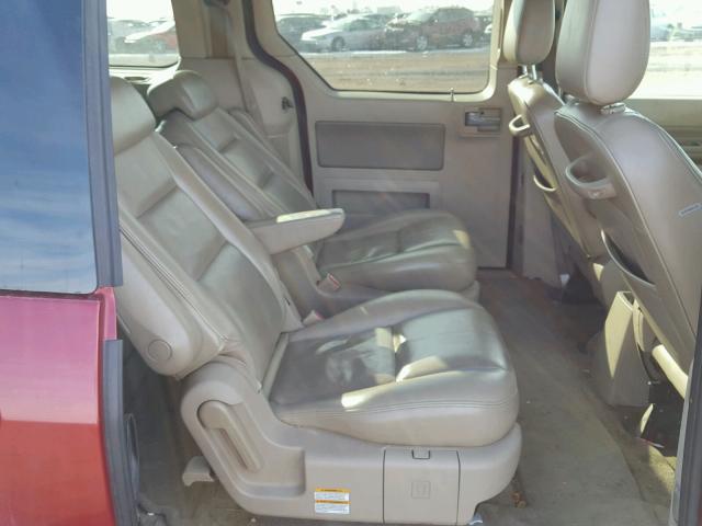 2FMDA58214BA30576 - 2004 FORD FREESTAR L RED photo 6