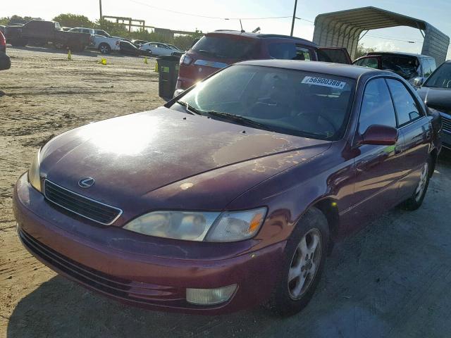 JT8BF28G1W5016190 - 1998 LEXUS ES 300 RED photo 2