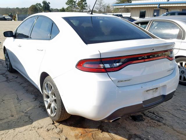 1C3CDFBB1FD174104 - 2015 DODGE DART SXT WHITE photo 3