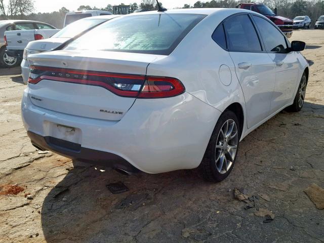 1C3CDFBB1FD174104 - 2015 DODGE DART SXT WHITE photo 4