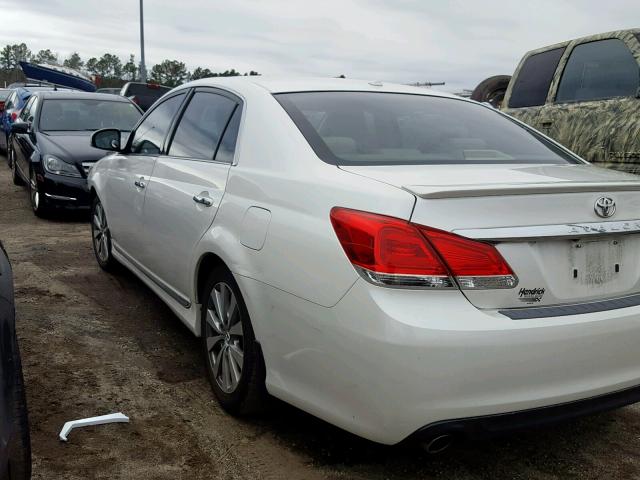 4T1BK3DB0BU401281 - 2011 TOYOTA AVALON BAS WHITE photo 3