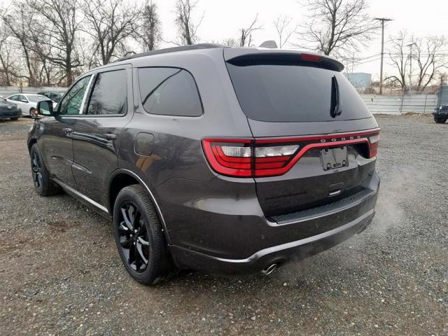 1C4SDJCT5JC439350 - 2018 DODGE DURANGO R/ GRAY photo 3