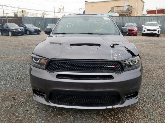 1C4SDJCT5JC439350 - 2018 DODGE DURANGO R/ GRAY photo 9