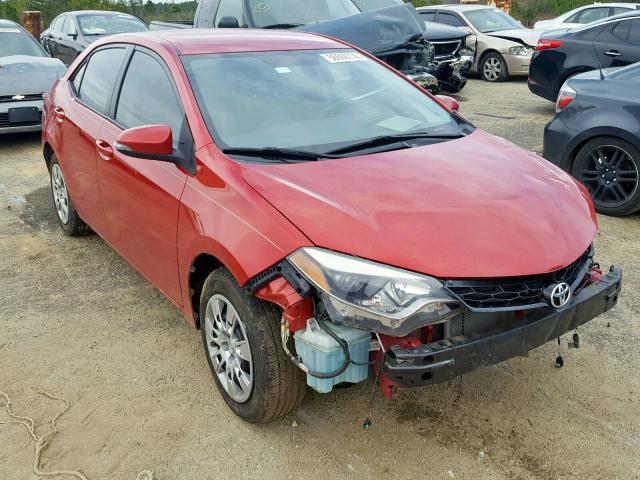 2T1BURHEXEC036115 - 2014 TOYOTA COROLLA L RED photo 1