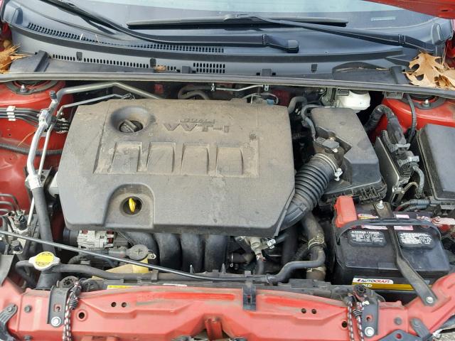 2T1BURHEXEC036115 - 2014 TOYOTA COROLLA L RED photo 7