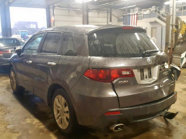 5J8TB1H20AA008566 - 2010 ACURA RDX GRAY photo 3