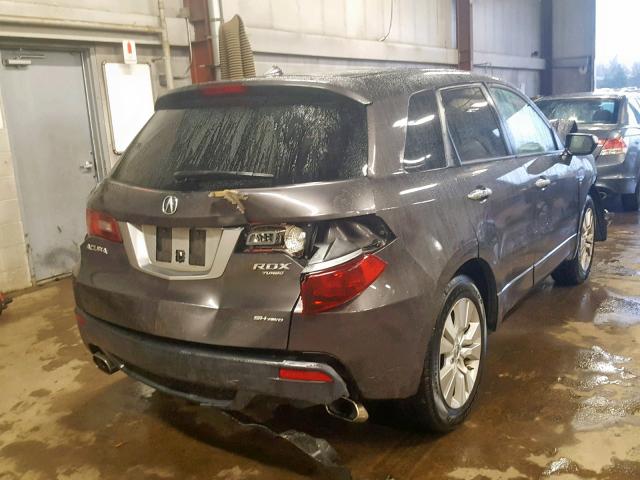 5J8TB1H20AA008566 - 2010 ACURA RDX GRAY photo 4