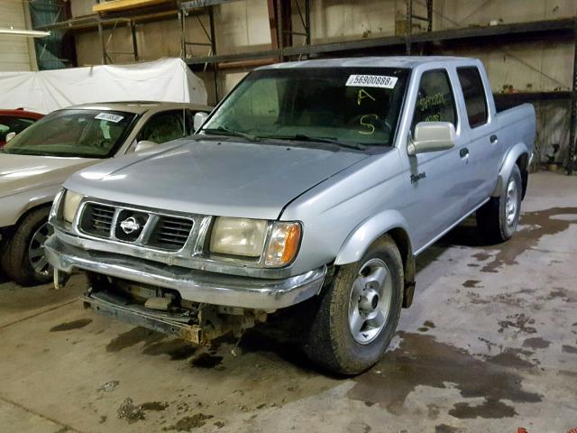 1N6ED27Y8YC307148 - 2000 NISSAN FRONTIER C SILVER photo 2