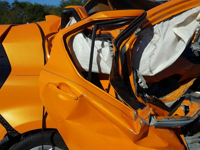 JTDKDTB37F1097352 - 2015 TOYOTA PRIUS C ORANGE photo 6