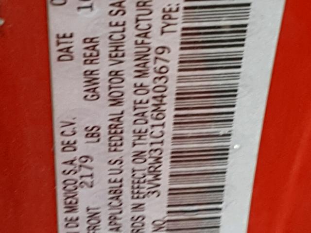 3VWRW31C16M403679 - 2006 VOLKSWAGEN NEW BEETLE Qırmızı foto 10