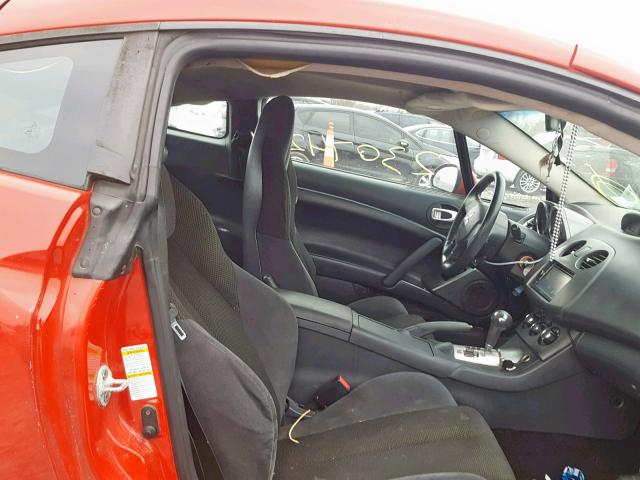 4A3AK34T17E022040 - 2007 MITSUBISHI ECLIPSE GT RED photo 5