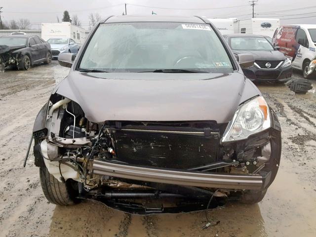 5J6RE48759L022759 - 2009 HONDA CR-V EXL GRAY photo 9