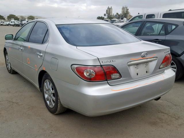 JTHBA30G840007304 - 2004 LEXUS ES 330 SILVER photo 3