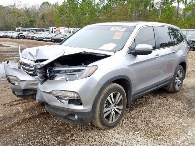 5FNYF5H5XGB051631 - 2016 HONDA PILOT EXL SILVER photo 2