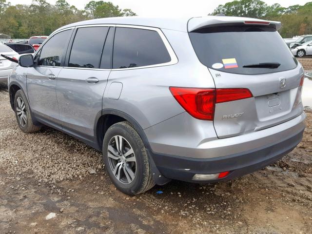 5FNYF5H5XGB051631 - 2016 HONDA PILOT EXL SILVER photo 3