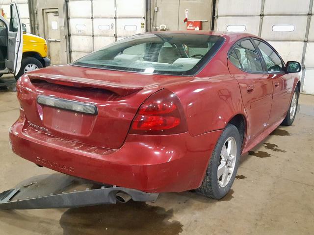 2G2WP522151328349 - 2005 PONTIAC GRAND PRIX MAROON photo 4