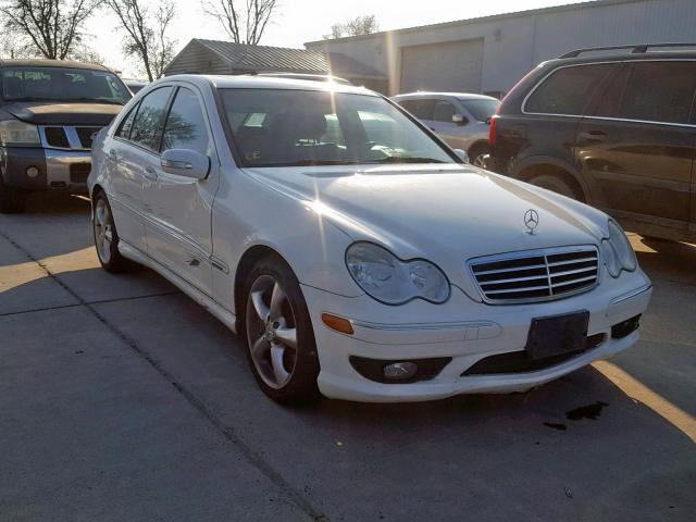 WDBRF52H56A887859 - 2006 MERCEDES-BENZ C GENERATI WHITE photo 1