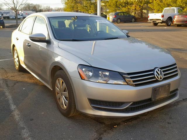 1VWAP7A31CC006200 - 2012 VOLKSWAGEN PASSAT S SILVER photo 1