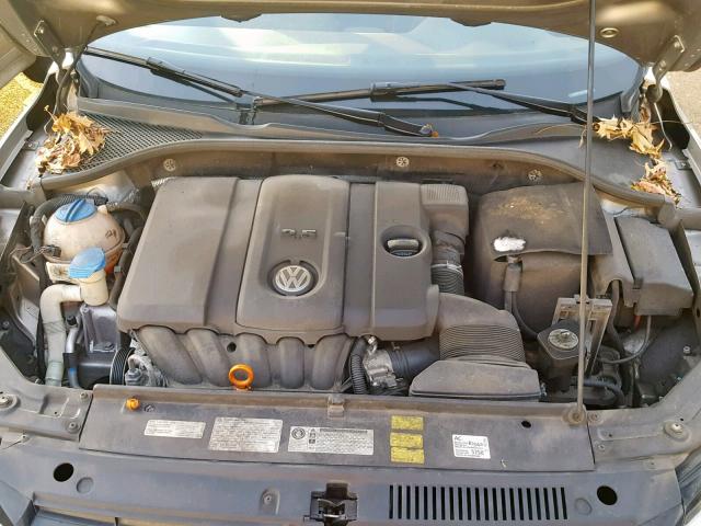 1VWAP7A31CC006200 - 2012 VOLKSWAGEN PASSAT S SILVER photo 7