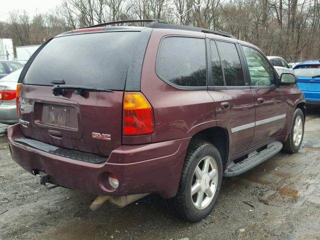 1GKDT13S072157588 - 2007 GMC ENVOY BURGUNDY photo 4