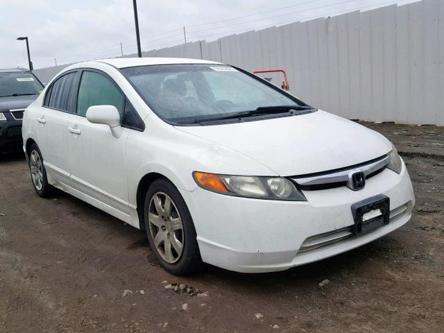 2HGFA16526H518777 - 2006 HONDA CIVIC LX WHITE photo 1