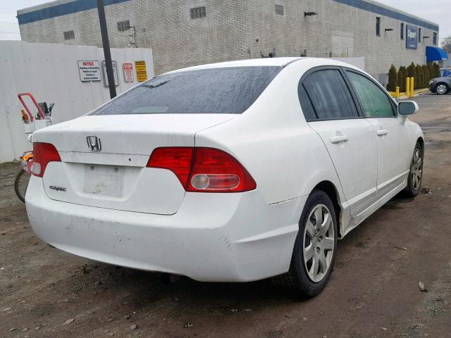 2HGFA16526H518777 - 2006 HONDA CIVIC LX WHITE photo 4