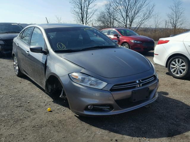 1C3CDFCH4DD210514 - 2013 DODGE DART LIMIT GRAY photo 1