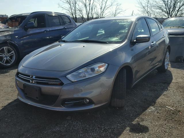 1C3CDFCH4DD210514 - 2013 DODGE DART LIMIT GRAY photo 2